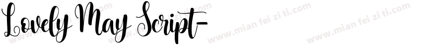 Lovely May Script字体转换